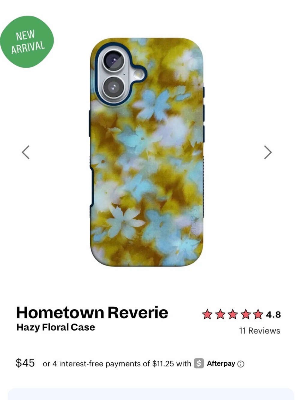 NWT Casely iPhone 17- Hometown Reverie
Hazy Floral Case - Casely
